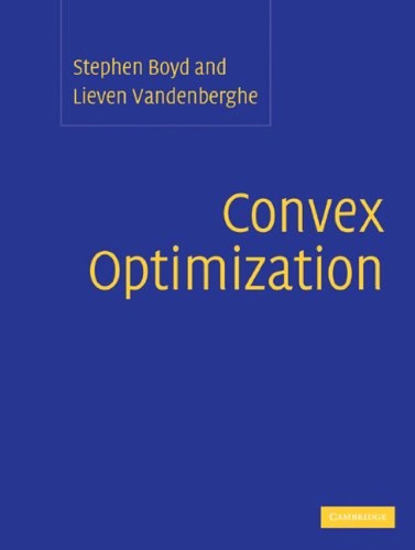 Cover for Convex Optimization